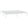 Bettgestell aus weißem Metall, 183 x 213 cm von vidaXL, Betten und Lattenroste - Ref: Foro24-350918, Preis: 88,22 €, Rabatt: %