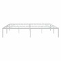 Bettgestell aus weißem Metall, 183 x 213 cm von vidaXL, Betten und Lattenroste - Ref: Foro24-350918, Preis: 88,22 €, Rabatt: %