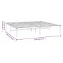 Bettgestell aus weißem Metall, 183 x 213 cm von vidaXL, Betten und Lattenroste - Ref: Foro24-350918, Preis: 86,97 €, Rabatt: %