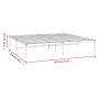 Bettgestell aus weißem Metall, 183 x 213 cm von vidaXL, Betten und Lattenroste - Ref: Foro24-350918, Preis: 88,22 €, Rabatt: %