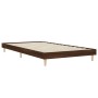 Brown oak engineered wood bed frame 90x200 cm by vidaXL, Beds and slatted bases - Ref: Foro24-832068, Price: 76,05 €, Discoun...