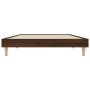 Brown oak engineered wood bed frame 90x200 cm by vidaXL, Beds and slatted bases - Ref: Foro24-832068, Price: 76,05 €, Discoun...