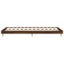Brown oak engineered wood bed frame 90x200 cm by vidaXL, Beds and slatted bases - Ref: Foro24-832068, Price: 76,05 €, Discoun...