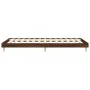 Brown oak engineered wood bed frame 90x200 cm by vidaXL, Beds and slatted bases - Ref: Foro24-832068, Price: 74,92 €, Discoun...