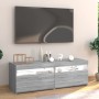 TV-Schrank mit LED-Leuchten Sonomagrau 120x35x40 cm von vidaXL, TV-Möbel - Ref: Foro24-815673, Preis: 84,11 €, Rabatt: %