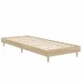 Sonoma oak engineered wood bed frame 75x190 cm by vidaXL, Beds and slatted bases - Ref: Foro24-832104, Price: 73,21 €, Discou...
