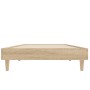 Estructura de cama madera de ingeniería roble Sonoma 75x190 cm de vidaXL, Camas y somieres - Ref: Foro24-832104, Precio: 76,97 €