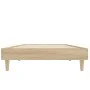 Sonoma oak engineered wood bed frame 75x190 cm by vidaXL, Beds and slatted bases - Ref: Foro24-832104, Price: 73,21 €, Discou...