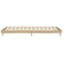 Sonoma oak engineered wood bed frame 75x190 cm by vidaXL, Beds and slatted bases - Ref: Foro24-832104, Price: 73,21 €, Discou...