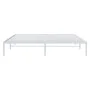 Estructura de cama de metal blanco 193x203 cm de vidaXL, Camas y somieres - Ref: Foro24-350919, Precio: 91,71 €, Descuento: %