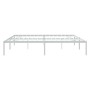 Bettgestell aus weißem Metall, 193 x 203 cm von vidaXL, Betten und Lattenroste - Ref: Foro24-350919, Preis: 93,06 €, Rabatt: %