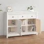 Solid white pine wood sideboard 100x35x74 cm by vidaXL, Sideboards - Ref: Foro24-814555, Price: 168,38 €, Discount: %