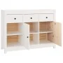Solid white pine wood sideboard 100x35x74 cm by vidaXL, Sideboards - Ref: Foro24-814555, Price: 168,38 €, Discount: %