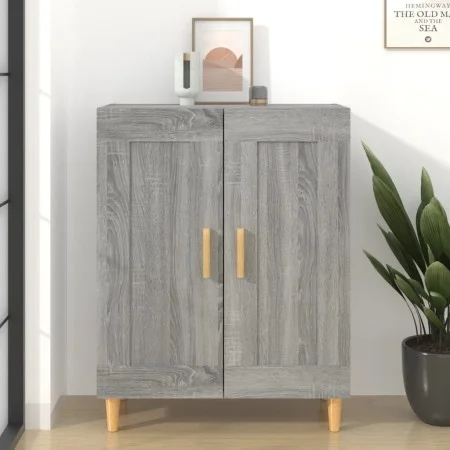 Sonoma gray plywood sideboard 69.5x34x90 cm by vidaXL, Sideboards - Ref: Foro24-817340, Price: 73,33 €, Discount: %