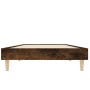 Estructura de cama madera de ingeniería roble humo 75x190 cm de vidaXL, Camas y somieres - Ref: Foro24-832106, Precio: 77,91 €