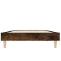 Estructura de cama madera de ingeniería roble humo 75x190 cm de vidaXL, Camas y somieres - Ref: Foro24-832106, Precio: 74,11 ...