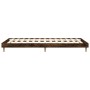Estructura de cama madera de ingeniería roble humo 75x190 cm de vidaXL, Camas y somieres - Ref: Foro24-832106, Precio: 77,91 €