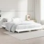 Weißer Bettrahmen aus Holzwerkstoff, 140 x 190 cm von vidaXL, Betten und Lattenroste - Ref: Foro24-832069, Preis: 131,03 €, R...