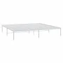 White metal bed frame 200x200 cm by vidaXL, Beds and slatted bases - Ref: Foro24-350920, Price: 96,44 €, Discount: %
