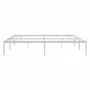 White metal bed frame 200x200 cm by vidaXL, Beds and slatted bases - Ref: Foro24-350920, Price: 96,44 €, Discount: %