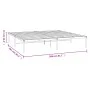 White metal bed frame 200x200 cm by vidaXL, Beds and slatted bases - Ref: Foro24-350920, Price: 96,44 €, Discount: %