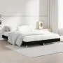 Estructura de cama madera de ingeniería negra 140x190 cm de vidaXL, Camas y somieres - Ref: Foro24-832070, Precio: 111,32 €, ...