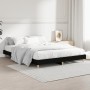 Estructura de cama madera de ingeniería negra 140x190 cm de vidaXL, Camas y somieres - Ref: Foro24-832070, Precio: 117,72 €, ...