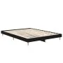 Black engineered wood bed frame 140x190 cm by vidaXL, Beds and slatted bases - Ref: Foro24-832070, Price: 111,93 €, Discount: %