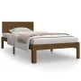 Solid pine wood bed frame honey brown 90x200 cm by vidaXL, Beds and slatted bases - Ref: Foro24-810483, Price: 114,72 €, Disc...