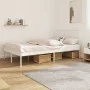 Bettgestell aus Metall mit weißem Kopfteil 120x190 cm von vidaXL, Betten und Lattenroste - Ref: Foro24-350928, Preis: 100,43 ...