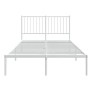 Bettgestell aus Metall mit weißem Kopfteil 120x190 cm von vidaXL, Betten und Lattenroste - Ref: Foro24-350928, Preis: 102,06 ...