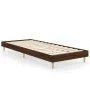Estructura de cama madera de ingeniería roble marrón 75x190 cm de vidaXL, Camas y somieres - Ref: Foro24-832108, Precio: 74,2...