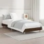 Bettgestell aus braunem Eichenholzwerkstoff, 75 x 190 cm von vidaXL, Betten und Lattenroste - Ref: Foro24-832108, Preis: 74,2...
