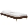 Bettgestell aus braunem Eichenholzwerkstoff, 75 x 190 cm von vidaXL, Betten und Lattenroste - Ref: Foro24-832108, Preis: 74,2...