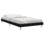 Black engineered wood bed frame 90x190 cm by vidaXL, Beds and slatted bases - Ref: Foro24-832094, Price: 89,07 €, Discount: %