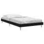 Estructura de cama madera de ingeniería negra 90x190 cm de vidaXL, Camas y somieres - Ref: Foro24-832094, Precio: 87,58 €, De...