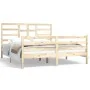 Solid wood bed frame 160x200 cm by vidaXL, Beds and slatted bases - Ref: Foro24-3105870, Price: 136,51 €, Discount: %