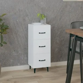 Weißes Sideboard aus Holzwerkstoff, 34,5 x 34 x 90 cm von vidaXL, Sideboards - Ref: Foro24-812348, Preis: 61,77 €, Rabatt: %