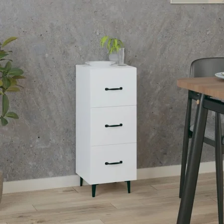 Weißes Sideboard aus Holzwerkstoff, 34,5 x 34 x 90 cm von vidaXL, Sideboards - Ref: Foro24-812348, Preis: 61,77 €, Rabatt: %