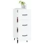 Weißes Sideboard aus Holzwerkstoff, 34,5 x 34 x 90 cm von vidaXL, Sideboards - Ref: Foro24-812348, Preis: 61,77 €, Rabatt: %
