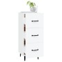 Weißes Sideboard aus Holzwerkstoff, 34,5 x 34 x 90 cm von vidaXL, Sideboards - Ref: Foro24-812348, Preis: 62,35 €, Rabatt: %
