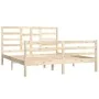 Solid wood bed frame 160x200 cm by vidaXL, Beds and slatted bases - Ref: Foro24-3105870, Price: 136,51 €, Discount: %