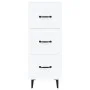 Weißes Sideboard aus Holzwerkstoff, 34,5 x 34 x 90 cm von vidaXL, Sideboards - Ref: Foro24-812348, Preis: 61,77 €, Rabatt: %