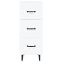 Weißes Sideboard aus Holzwerkstoff, 34,5 x 34 x 90 cm von vidaXL, Sideboards - Ref: Foro24-812348, Preis: 62,35 €, Rabatt: %