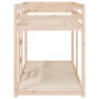 Litera de madera maciza de pino 80x200 cm de vidaXL, Camas y somieres - Ref: Foro24-821649, Precio: 132,93 €, Descuento: %