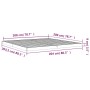 Solid white pine wood bed frame 200x200 cm by vidaXL, Beds and slatted bases - Ref: Foro24-823425, Price: 113,39 €, Discount: %