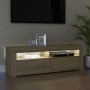TV-Schrank mit LED-Leuchten Sonoma-Eiche 120x35x40 cm von vidaXL, TV-Möbel - Ref: Foro24-804313, Preis: 78,87 €, Rabatt: %