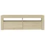 Mueble de TV con luces LED roble Sonoma 120x35x40 cm de vidaXL, Muebles TV - Ref: Foro24-804313, Precio: 77,28 €, Descuento: %