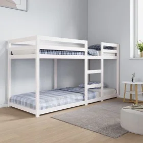 Solid pine wood bunk bed 80x200 cm by vidaXL, Beds and slatted bases - Ref: Foro24-821650, Price: 139,68 €, Discount: %