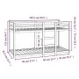 Solid pine wood bunk bed 80x200 cm by vidaXL, Beds and slatted bases - Ref: Foro24-821650, Price: 139,68 €, Discount: %